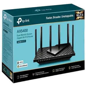 מכירה מהירה חדש TP-Link AX5400 WiFi 6 נתב (Archer AX73) - נתב אינטרנט אלחוטי גיגה-ביט כפול, נתב AX מהיר