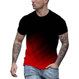 Camiseta de Hombre de Venta Caliente, Nueva Moda para Uso en Exteriores, Diseño de Transferencia de Calor Personalizable, Transpirable, de Manga Corta, Tejido de Punto Liso - Product Image 3
