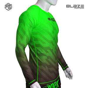 Mejor personalizado hecho sublimación completa manga larga compresión MMA BJJ Rash Guard para adultos - Product Image 4