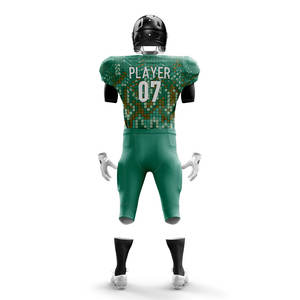 Ensemble de shorts de football américain personnalisés 100% en polyester maille respirante de haute qualité personnalisé avant grande taille sans tarif - Product Image 3