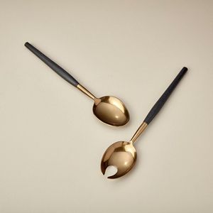 ชุดช้อนส้อมไม้สำหรับสลัดทำด้วยมือสไตล์ใหม่ชุดช้อนส้อมรับประทานอาหารในงานแต่งงานเครื่องใช้บนโต๊ะอาหารในบ้านตามธรรมชาติ - Product Image 5