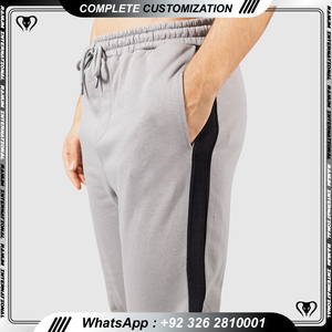 Vêtements de sport OEM en gros, pantalons de survêtement décontractés pour hommes en coton et élasthanne de haute qualité, à taille mi-haute, extensibles, séchage rapide - Product Image 5