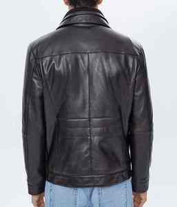 2025 personnalisé Offre Spéciale hiver à la mode élégant Design Unique coupe-vent de haute qualité réel 100% véritable veste en cuir pour hommes - Product Image 5