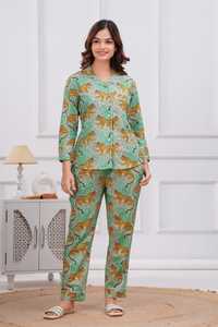 Pijamas de mujer Soft Night Ware Manga larga Pijamas con estampado de animales para mujer Ropa de descanso para mujer Conjunto de pijama de manga larga para damas - Product Image 3