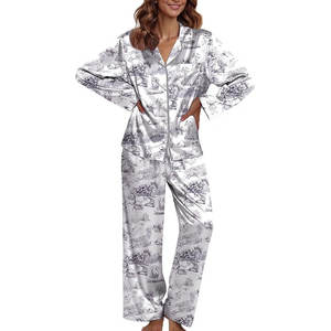 ชุดนอนผู้หญิงยอดนิยม ผ้าระบายอากาศดี ดีไซน์สบาย เหมาะสำหรับใส่ในบ้านทุกวัน - Product Image 1