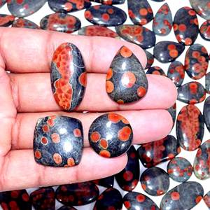 พลอยออบซิเดียนจากถั่วลิสงอัญมณีเจียระไนแบบหลวมรูปร่างผสมและขนาดอัญมณีสำหรับทำเครื่องประดับ - Product Image 1