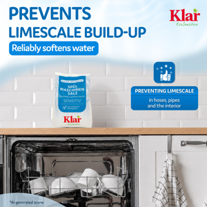 KLAR RTS 2 Vegan Eco Sensitive Perfect Dishwasher Salt Solid 2Kg Fragrance-Free Limescale Protection - Product Image 4