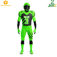 Uniformes de Fútbol Americano Sublimados de Alta Calidad, 100% Poliéster, Conjuntos Deportivos Cómodos, Nombres de Equipo Personalizados