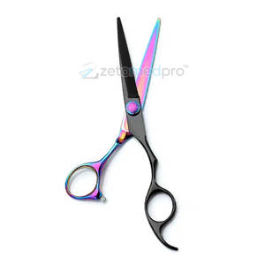 Ciseaux à cheveux en titane noir pour barbiers et stylistes, ciseaux à cheveux professionnels en titane noir pour barbiers - Product Image 5