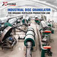 Granulateur à disques industriel pour ligne de production d'engrais organiques, solution d'usine de granulés de fumier et de compost YUXING