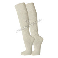 Chaussettes d'hiver traditionnelles bavaroises personnalisées pour hommes, épaisses, respirantes, mélange Spandex/Nylon/Coton, avec logo personnalisé et motif numérique sur la semelle