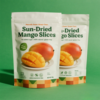 Op maat gedrukte, food grade, staande pouches van BOPP, VMPET en PE-laminaat voor gedroogd fruit met ziplock sluiting