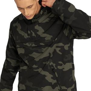 เสื้อแจ็คเก็ตกันลมแบบมีฮู้ดสำหรับผู้ชายเสื้อกันลมมีซิปครึ่งแขนใส่เล่นกีฬาแบบลำลองพร้อมปกเสื้อมีฮู้ดสำหรับฤดูหนาวโลโก้ออกแบบได้ตามที่ต้องการ - Product Image 1