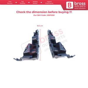 Support de fixation de pare-chocs avant gauche et droit BSP1250 pour Symbol Thalia MK2 LU 2008-2012 8200699903 8200699911 - Product Image 2