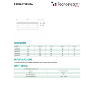 Diffusore Lineare in PVC Anti-Condensa Tecnosystemi con Smorzatore a 2 Fessure per Sistemi HVAC - Product Image 2