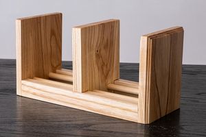 Home Accessories Wooden <b>Book</b> Holder for Home <b>Decoration</b> Living Room Bedroom <b>Decoration</b> Wooden <b>Book</b> End Wo DeskTop - Product Image 5