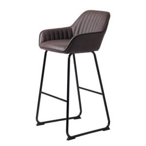 Leather Seat Metal Frame Hot Sale Specific Use and Commercial Furniture Chair for <b>Bar</b> Table Industrial Metal Chair <b>Bar</b> <b>Stools</b> - Product Image 4