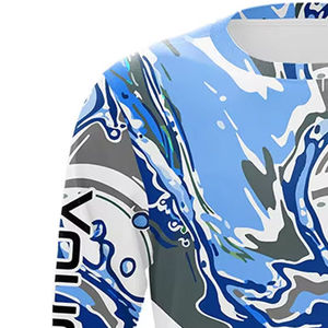 Chemise de pêche en jersey de polyester de haute qualité à manches longues tissu doux conception de sublimation complète en gros pour les vêtements de pêche - Product Image 3