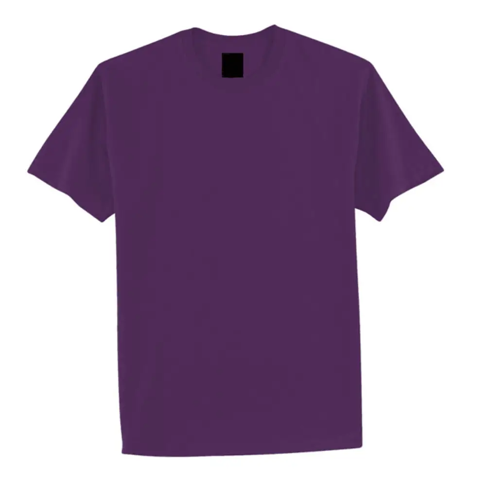 プレーンコットンTシャツさまざまな色男性印刷Tシャツ-男性用シャツヘインズ掛け布団衣服染め半袖TシャツTシャツ