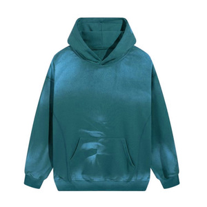 Sudadera con capucha unisex para hombre, Sudadera de felpa francesa lavada con ácido, Sudadera con capucha de gran tamaño de algodón 100% - Product Image 2
