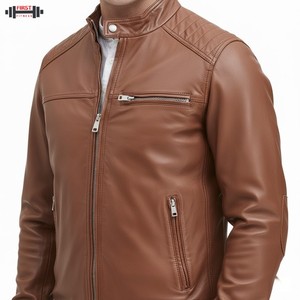 Customized <b>Men's</b> Winter Waterproof Windproof Cow Skin Windbreaker <b>Jacket</b> High Quality Zipper Closure Breathable Design Plus Size - Product Image 6