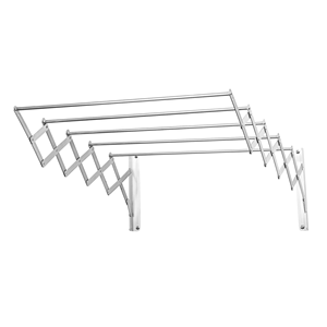 Vente Chaude Séchoir Accordéon Rétractable en Acier Inoxydable, Séchoir Mural Pliant pour Linge de Buanderie et Salle de Bain - Product Image 5