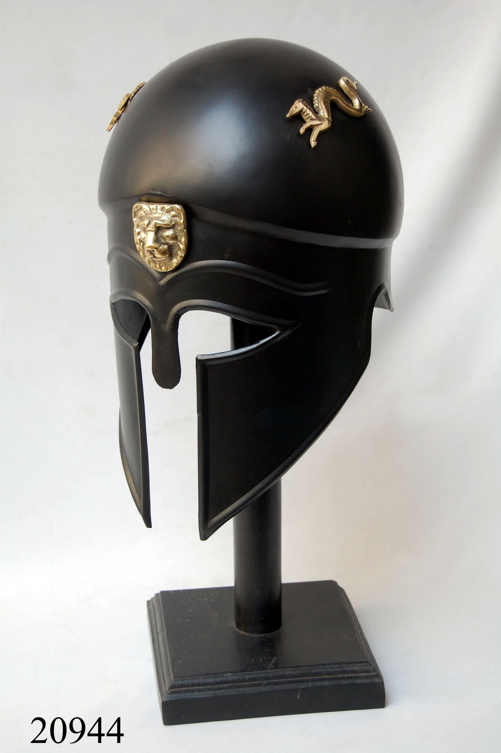 corinthian styled motorcycle helmet Medieval Greek Armor hearing and vision A fine VI-V BC. Corinthian