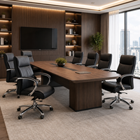 Chaise de bureau de direction à dossier haut pivotante avec accoudoirs fixes et base chromée pour fournisseur de mobilier professionnel