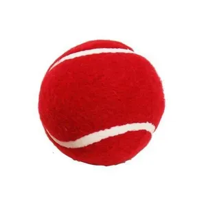 كرة تنس سادة بلون أحمر ، نوعية جيدة من المطاط ، كرة تنس للتدريب مخصص