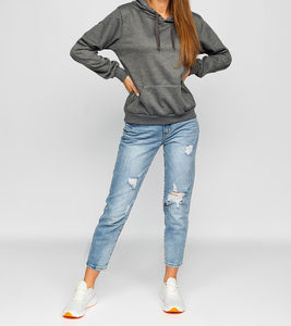Sudaderas con capucha personalizadas de invierno 2025 para mujer Fitness de secado rápido Material de algodón transpirable sudaderas con capucha de manga larga al por mayor personalizadas - Product Image 1