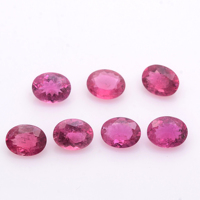 Natürlicher Rosa Turmalin 7x5mm Oval Geschliffene Lose Edelsteine Gopika Zertifiziert Großhandelspreis Facettierter Rosa Turmalin Edelstein-Set