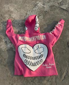 Sudadera con capucha y cremallera completa unisex con logotipo personalizado de alta calidad - Product Image 4