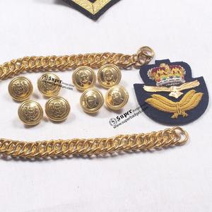 Boutons de couture à tige en métal argenté antique, style uniforme de cérémonie, personnalisés, gravés, couleur et taille sur mesure, vente en gros - Product Image 3