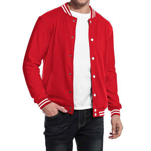 Chaqueta universitaria informal ligera de talla grande, chaqueta de béisbol universitaria Unisex personalizada para hombre, chaqueta universitaria de calle para hombre - Product Image 3