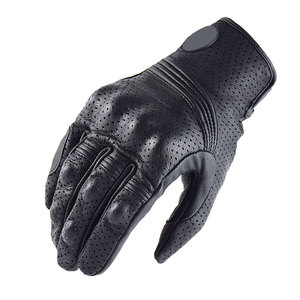 Guantes de moto duraderos de etiqueta privada Guantes de moto de protección de cuero de alta calidad para hombres - Product Image 3