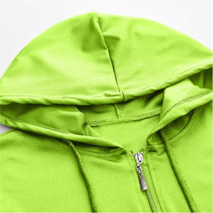 ชุดวอร์มผ้าฝ้าย100% สำหรับผู้หญิงชุด2ชิ้นเสื้อวอร์มสีพื้นระบายอากาศน้ำหนักเบา - Product Image 5