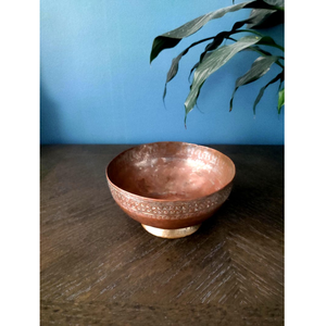 High Quality <b>Large</b> Polished Copper <b>Serving</b> <b>Bowl</b> for Salads Snacks Dry Fruits Home Hotel and Kitchen Use at Export Selling Price - Product Image 3