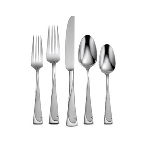 Ensemble de couverts en argent poli pour repas prestigieux, couverts en acier inoxydable de haute qualité pour les maisons et les cafés - Product Image 2