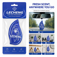 Désodorisant de voiture personnalisé en papier, marque de luxe, longue durée, à suspendre, pour promotion ou cadeau
