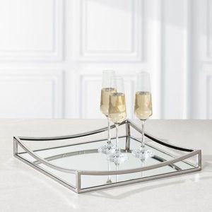 Bandeja redonda contemporánea con pulido de espejo para una exhibición elegante - Product Image 1