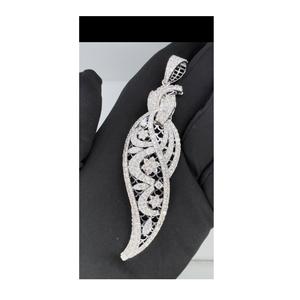 Meilleure vente plaqué or véritable 14K pendentif design de luxe fait à la main avec diamant filles mariage bijoux de mode accessoires exportation - Product Image 1