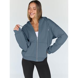 Nueva moda Sudadera con capucha para mujer Sudaderas con capucha para mujer Top de manga larga Sudadera con capucha informal de talla grande para mujer - Product Image 3