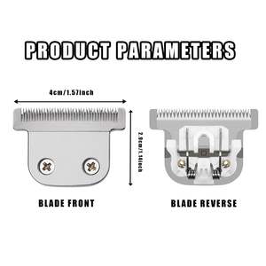 Lame en T professionnelle en acier inoxydable pour tondeuses de barbier – Remplacement détachable pour tondeuses à cheveux électriques domestiques - Product Image 5