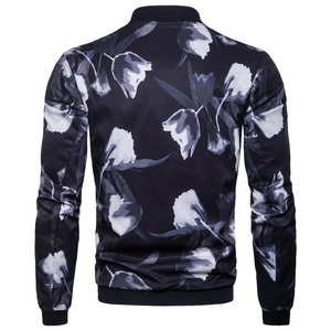 Chaqueta Bomber de invierno para hombre de alta calidad en estilo universitario logotipo personalizado bordado impreso en lona satinada estilo High Street - Product Image 4