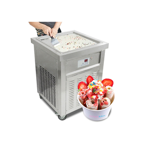 Machine à crème glacée roulée professionnelle à usage commercial et domestique - Product Image 1