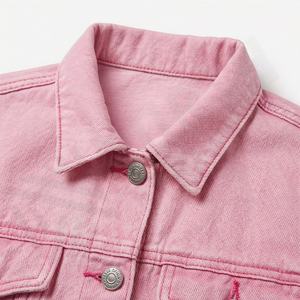 Vestes en jean pour femmes tendance, imperméables, écologiques, en coton, vêtements d'extérieur élégants, vêtements de rue décontractés, personnalisés - Product Image 4