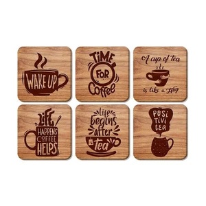 Customized Natural Wood Square Modern Design Laser Engraved Newborn Photo Props Baby Monthly Milestone <b>Cards</b> for Growth Memoria - Product Image 1