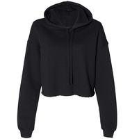 Hoodie Pendek Beritsleting untuk Wanita |   Sweatshirt Fleece Bernapas Ukuran Besar dengan Logo Depan |   Busana Trendy Berkerudung 100% Katun
