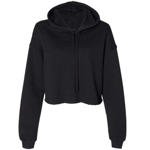 <b>Cropped</b> <b>Zip</b> <b>Up</b> <b>Hoodie</b> for Women | Oversized Fleece Sweatshirt | Trendy Fashion Hooded Top - Product Image 2
