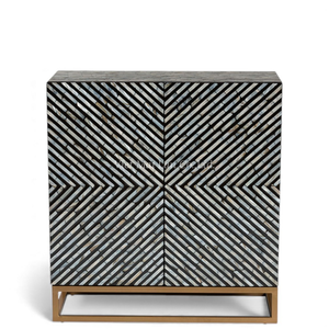 Elegante Mueble de Almacenamiento con Incrustaciones de Concha de Nácar Hecho a Mano para Decoración de Hogar de Lujo - Product Image 3